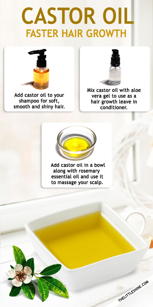 CASTOR OIL FOR FASTER AND THICKER HAIR GROWTH