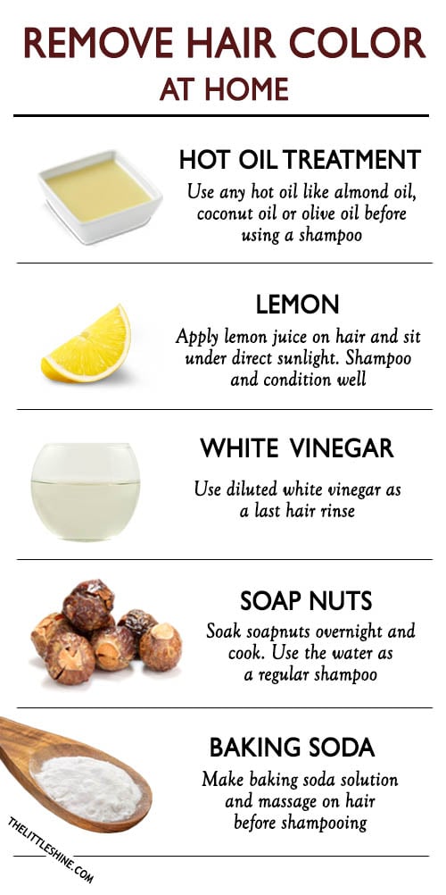 BEST WAYS TO REMOVE A HAIR COLOUR