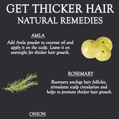 BEST NATURAL REMEDIES FOR THICKER HAIR