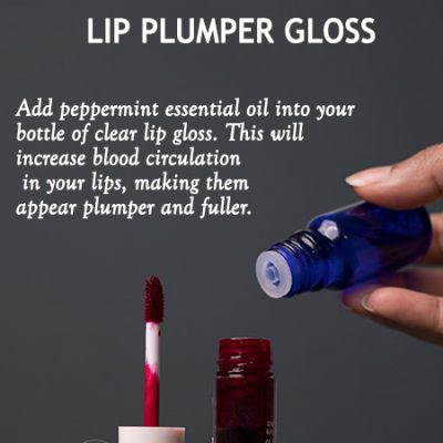 Lip plumping lip gloss
