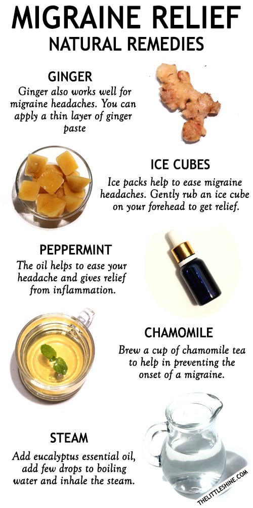 TOP HOME REMEDIES FOR MIGRAINE RELIEF