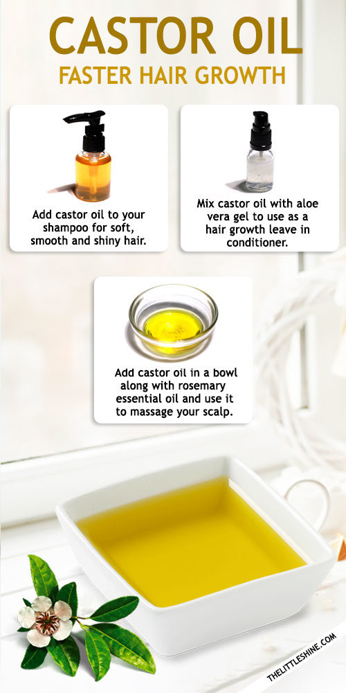 CASTOR OIL FOR FASTER AND THICKER HAIR GROWTH - The Little Shine