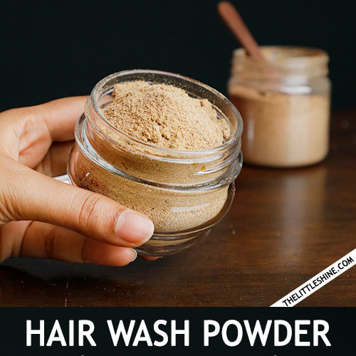 Hair Wash Powder for longer stronger hair The Little Shine