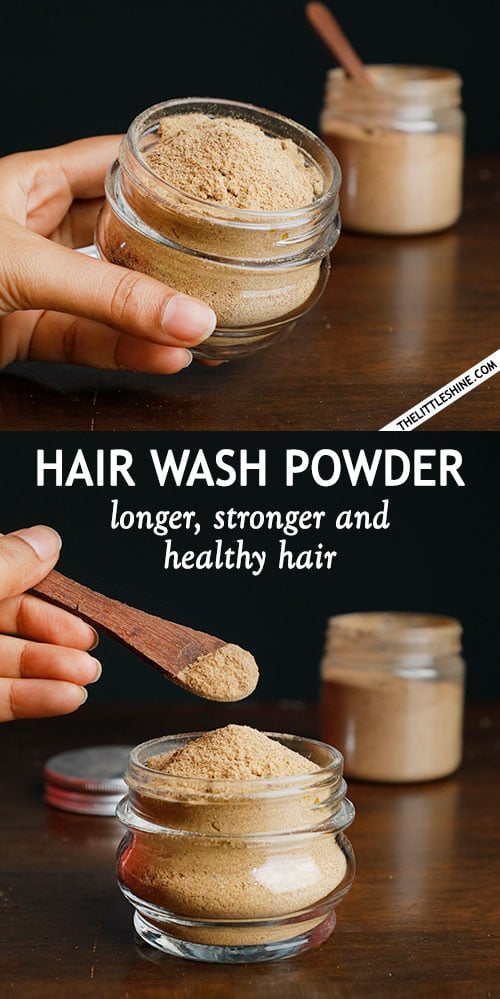 Hair Wash Powder for longer stronger hair - The Little Shine