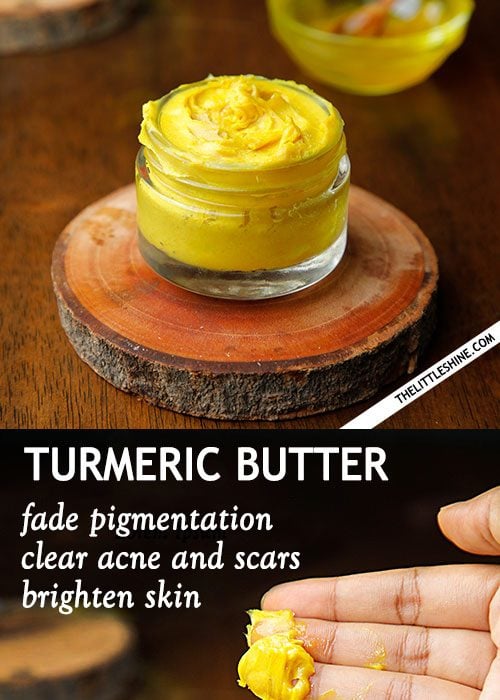 TURMERIC BUTTER to brighten and clear skin