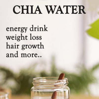 CHIA WATER RECIPE and BENEFITS
