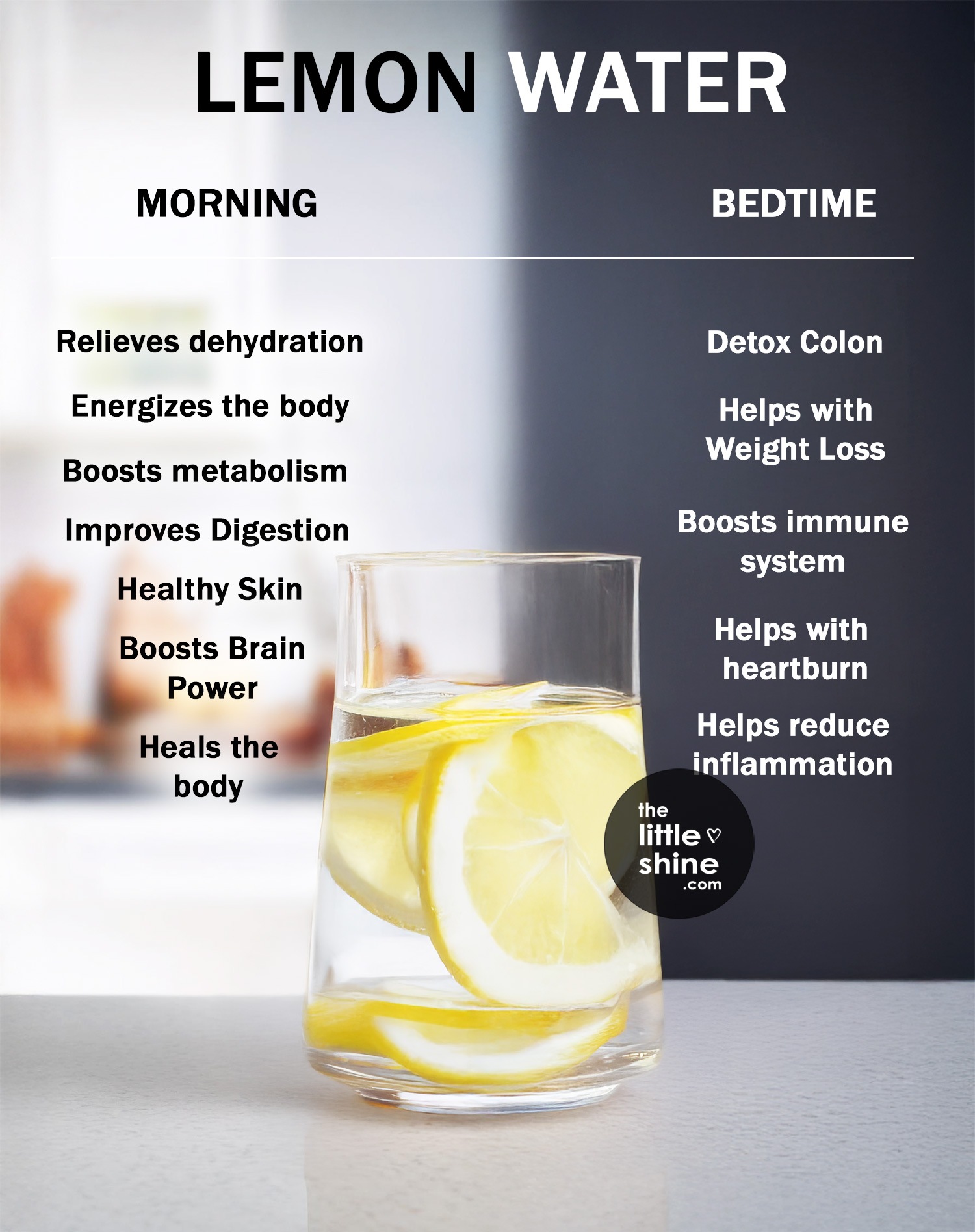 Lemon water recipe and benefits