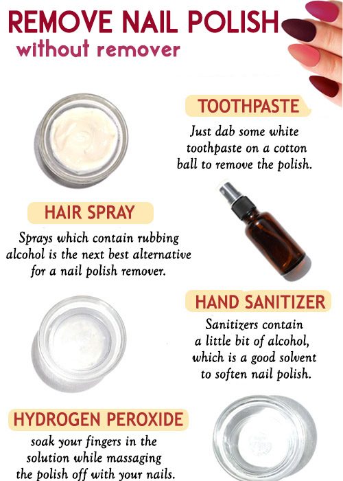 BEST WAYS TO REMOVE NAIL POLISH WITHOUT REMOVER