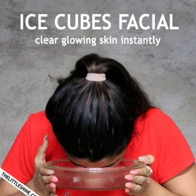 GLOWING SKIN WITH ICE CUBES