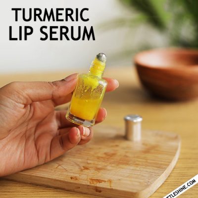 Overnight Turmeric lip serum to lighten dark lips and treat dry lips