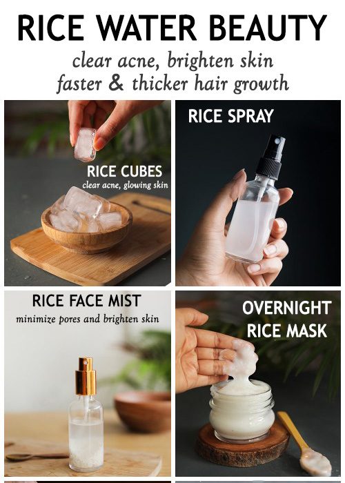 WAYS TO USE RICE WATER FOR HAIR GROWTH AND TO BRIGHTEN SKIN