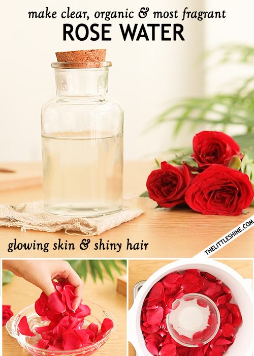 Clear, organic and most fragrant rose water recipe