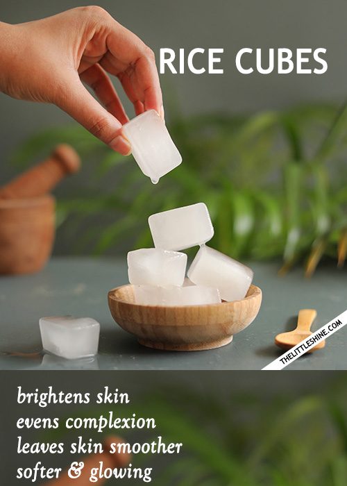 RICE WATER CUBES for smooth, healthy skin
