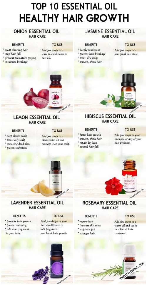TOP 10 ESSENTIAL OIL FOR HAIR
