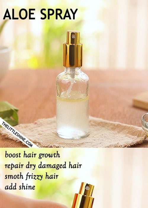 Aloe hair growth spray