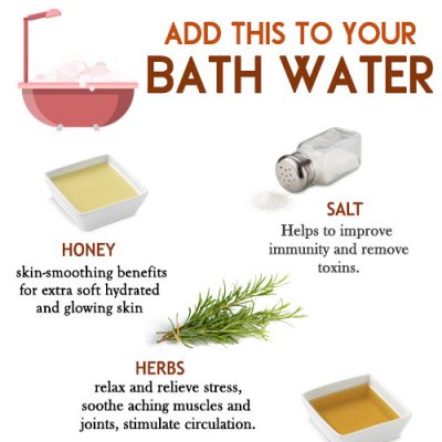 ADD THESE THINGS TO YOUR BATH WATER for healthy skin and hair
