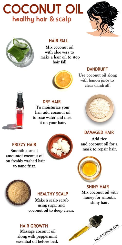 10 Benefits and ways to use coconut oil for healthy hair and scalp