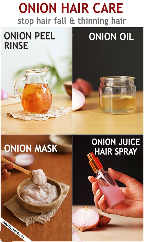 ONION HAIR CARE - recipes, benefits, and uses