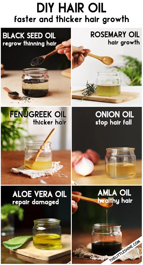 HOMEMADE NATURAL HAIR OIL RECIPE For Faster And Thicker Hair Growth 