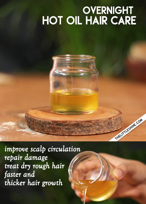 Overnight Hot oil Haircare for faster and thicker hair growth