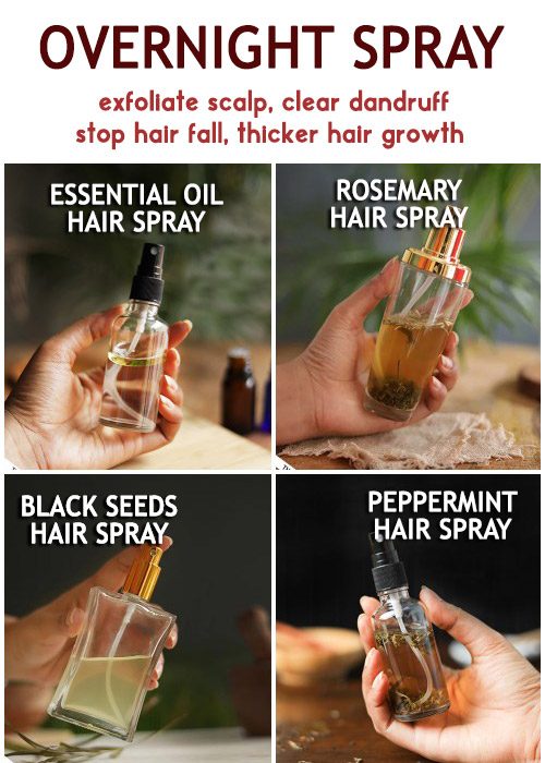OVERNIGHT HAIR SPRAY to stop hair fall, thinning hair and regrow thicker hair