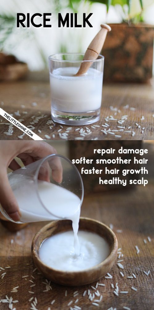 Rice Milk for stronger hair and faster hair growth - The Little Shine