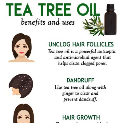 Tea tree oil for healthy hair