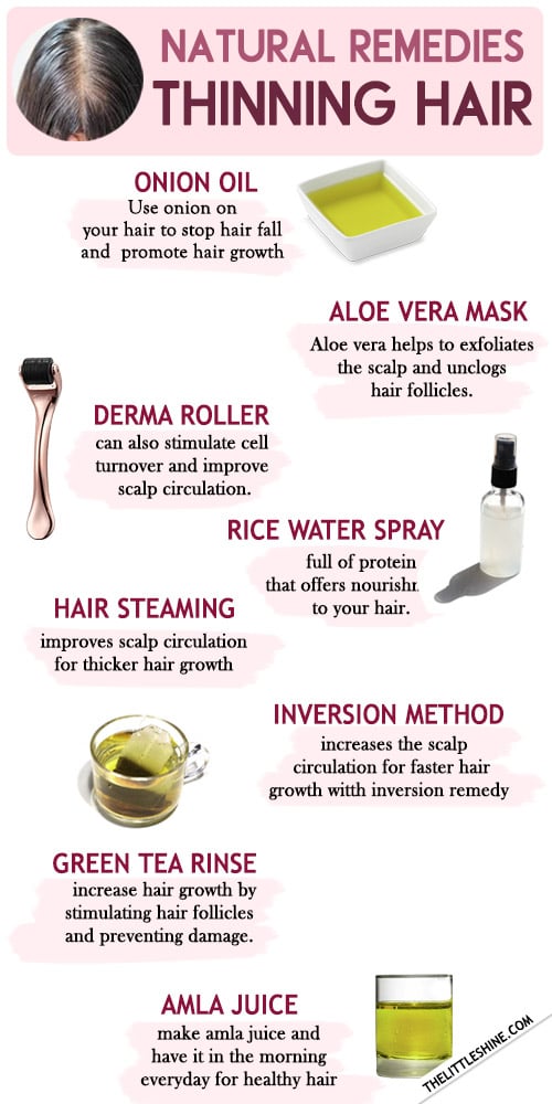 THINNING HAIR NATURAL REMEDIES - The Little Shine