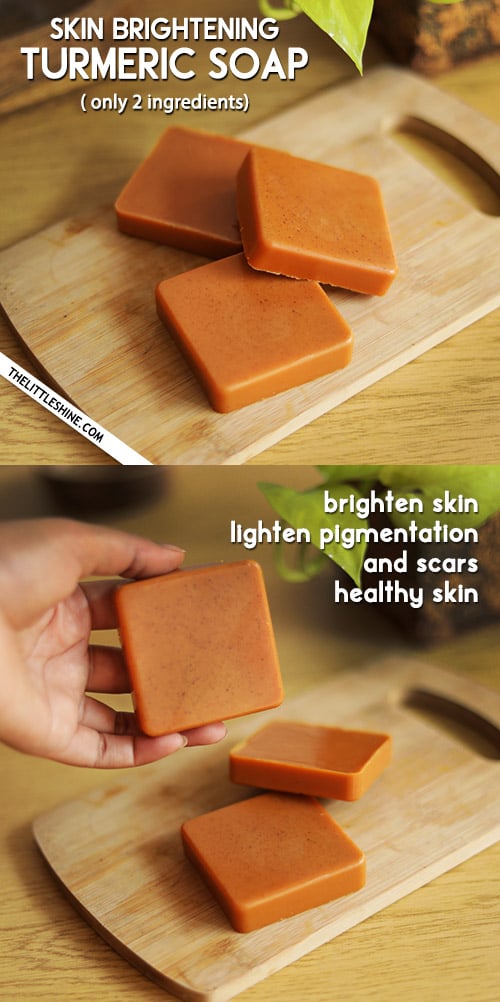 DIY TURMERIC SOAP for clear and brighter skin