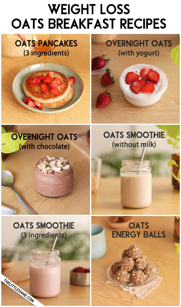6 Best Weight loss Breakfast Recipes with Oats