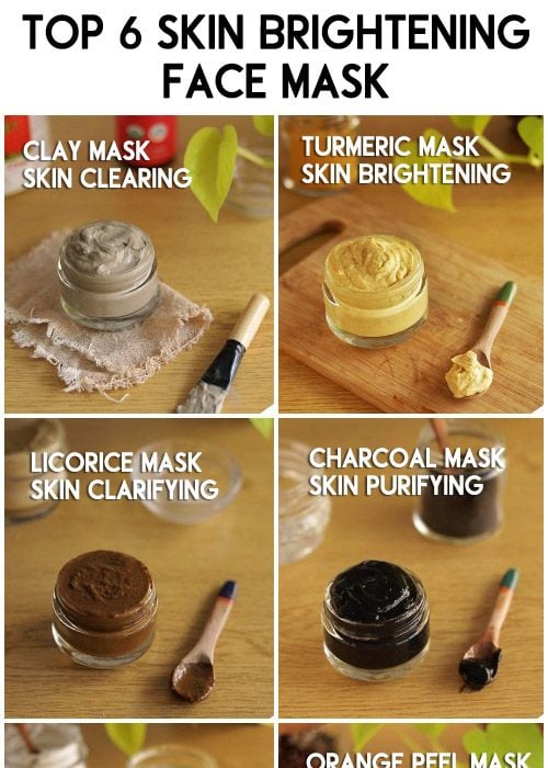 SKIN BRIGHTENING FACE MASKS you can make at home