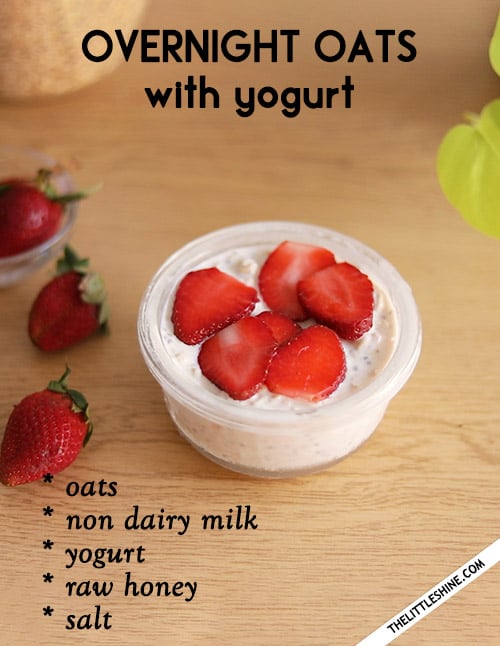 Overnight Oats with yogurt -