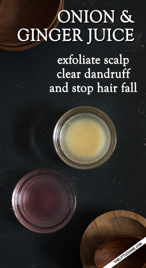 STOP HAIR FALL AND CLEAR DANDRUFF with onion and ginger juice