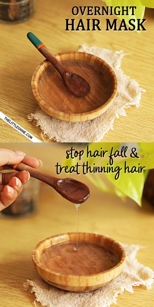 Overnight hair mask to stop hair fall