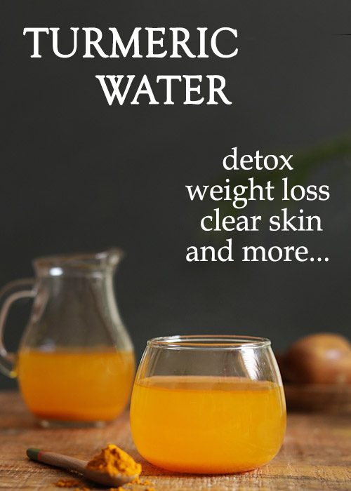 TURMERIC WATER benefits - for weight loss, clear skin, and more