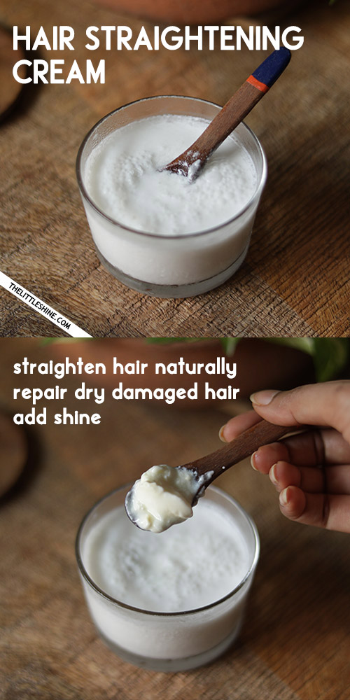 NATURAL HAIR STRAIGHTENING AT HOME USING ONLY 2 NATURAL INGREDIENTS