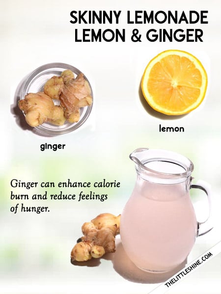 Lemon and ginger weight loss lemonade - 