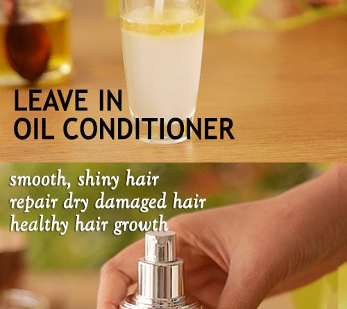 LEAVE IN OIL CONDITIONER to treat dry frizzy and damaged hair