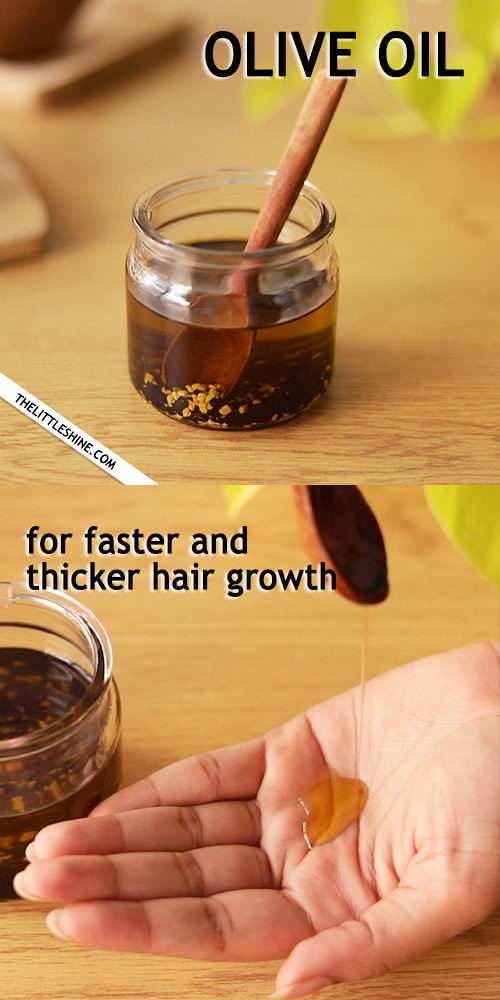 How To Use Olive Oil For Thicker Hair Growth The Little Shine