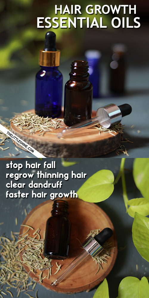 2 essential oils to stop hair fall and for hair growth - The Little Shine