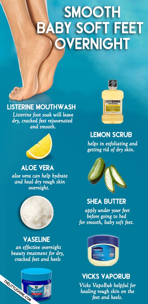 TREAT DRY ROUGH AND CRACKED HEELS OVERNIGHT WITH NATURAL REMEDIES