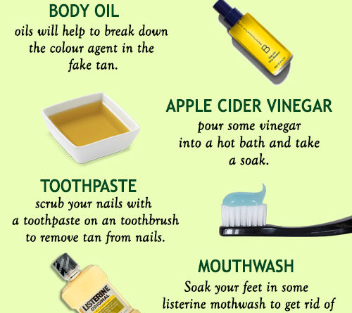 SIMPLE WAYS TO REMOVE A FAKE TAN FROM NAILS, FACE, BODY, AND CLOTHES ...