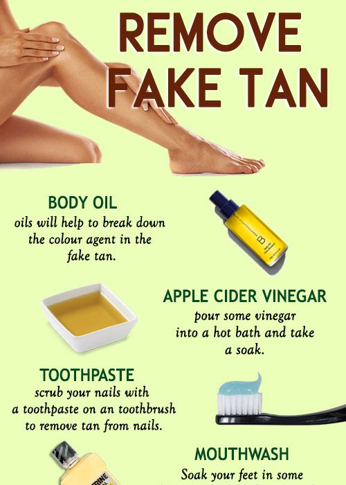 SIMPLE WAYS TO REMOVE A FAKE TAN FROM NAILS, FACE, BODY, AND CLOTHES
