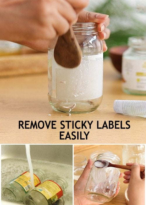 2 ingredient GOO GONE - remove sticky labels easily