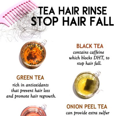 TEA HAIR RINSE to stop hair fall