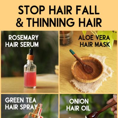 Stop hair fall and thinning hair with natural products