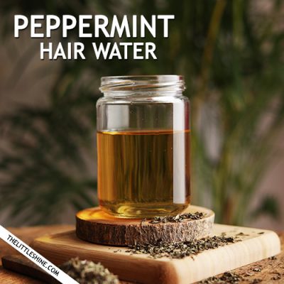 Overnight peppermint Hair water - clear dandruff and boost hair growth