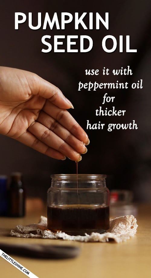 Pumpkin seed oil Overnight Hair Treatment for thicker hair