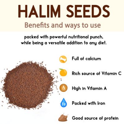 Aliv Seeds Or Halim Seeds - Benefits And Uses
