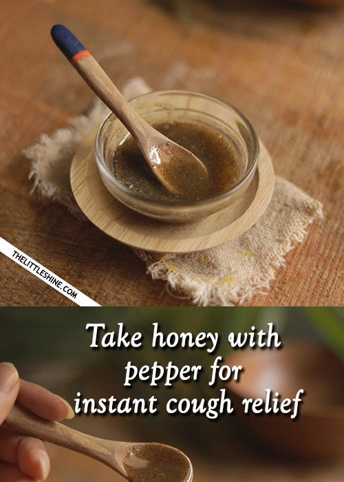 Honey with pepper to treat cough and cold